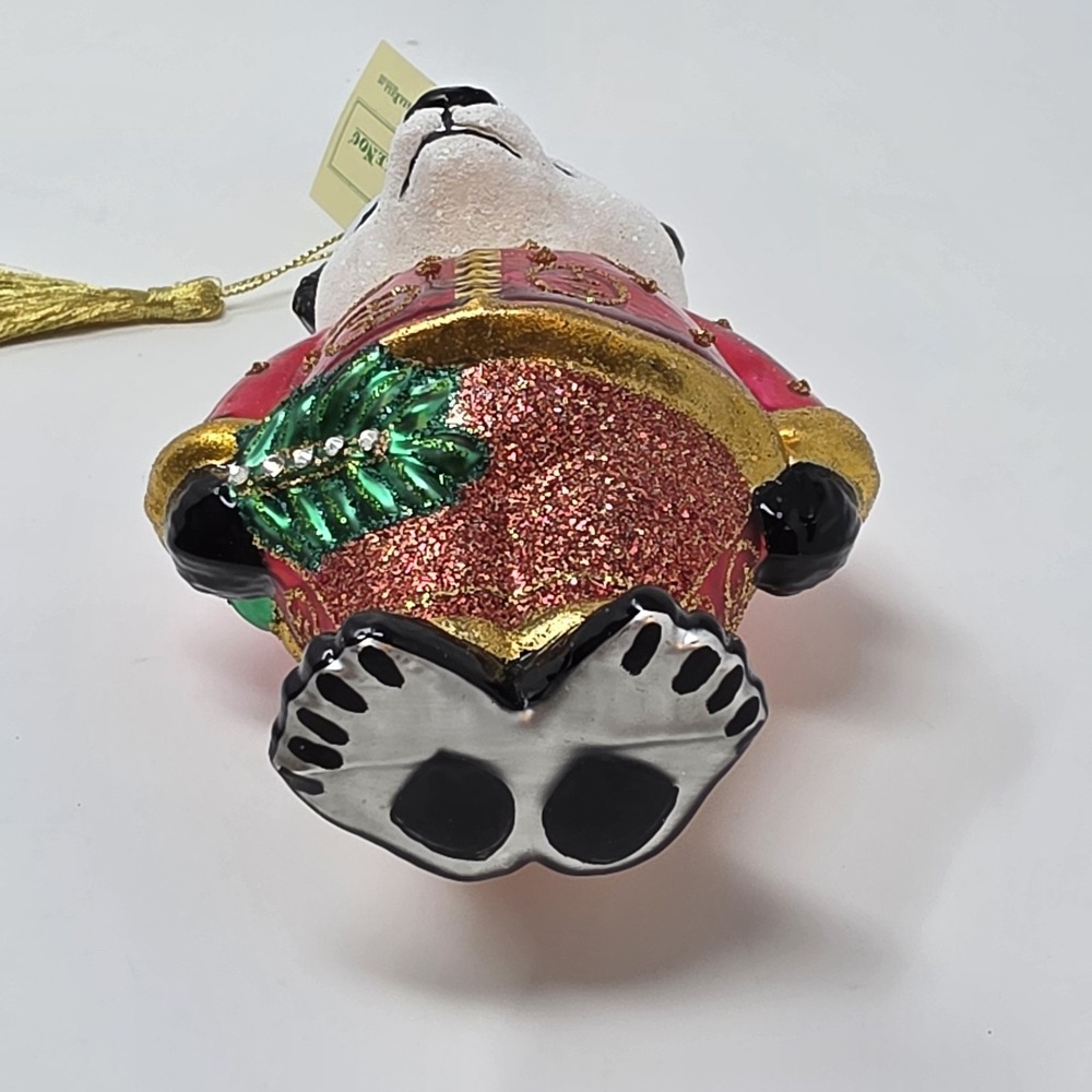 NIB JingleNog Qinling Panda Ornament #80437 Hand Blown & Painted in Poland - Picture 13 of 16
